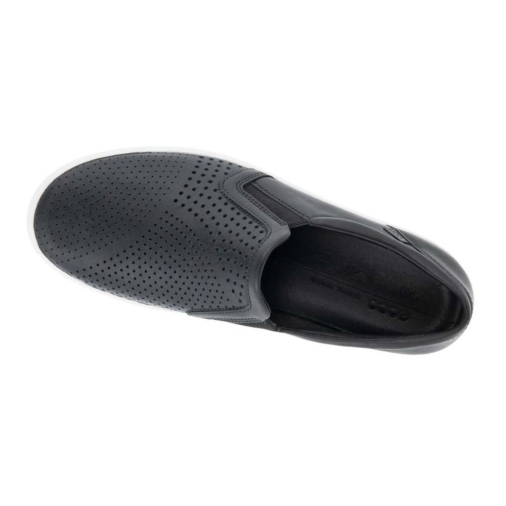 Dámské Tenisky Ecco Soft 7 Slip-on Černé | CZ 244EBC